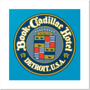 Book-Cadillac Hotel retro logo (Detroit) Posters and Art